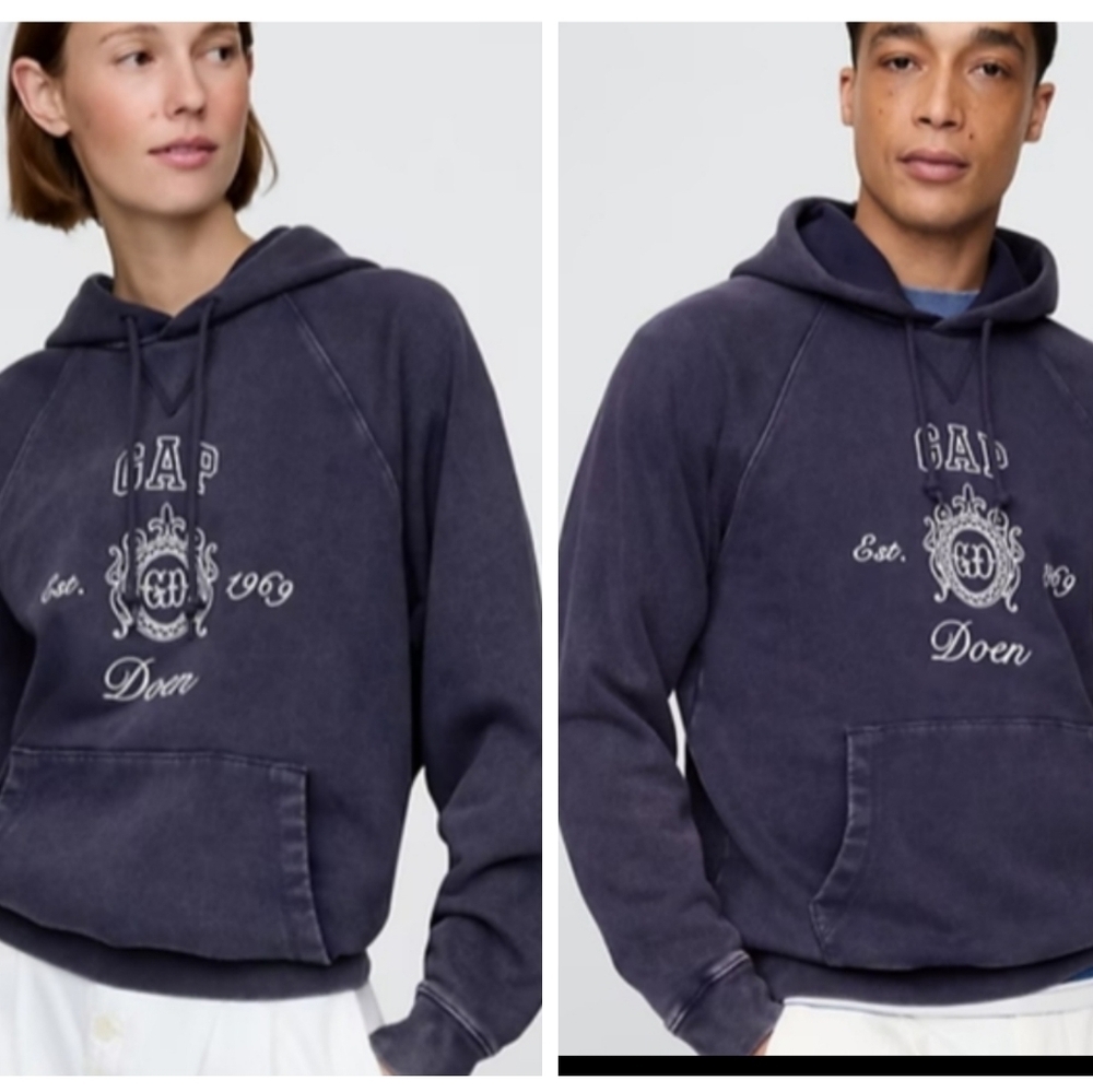 NEW Gap × DÔEN Adult Heavyweight Raglan Logo Hoodie